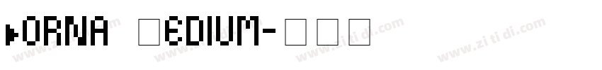 Borna Medium字体转换